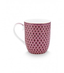 mug-small-flower-festival-scallop-dark-pink-145ml 2